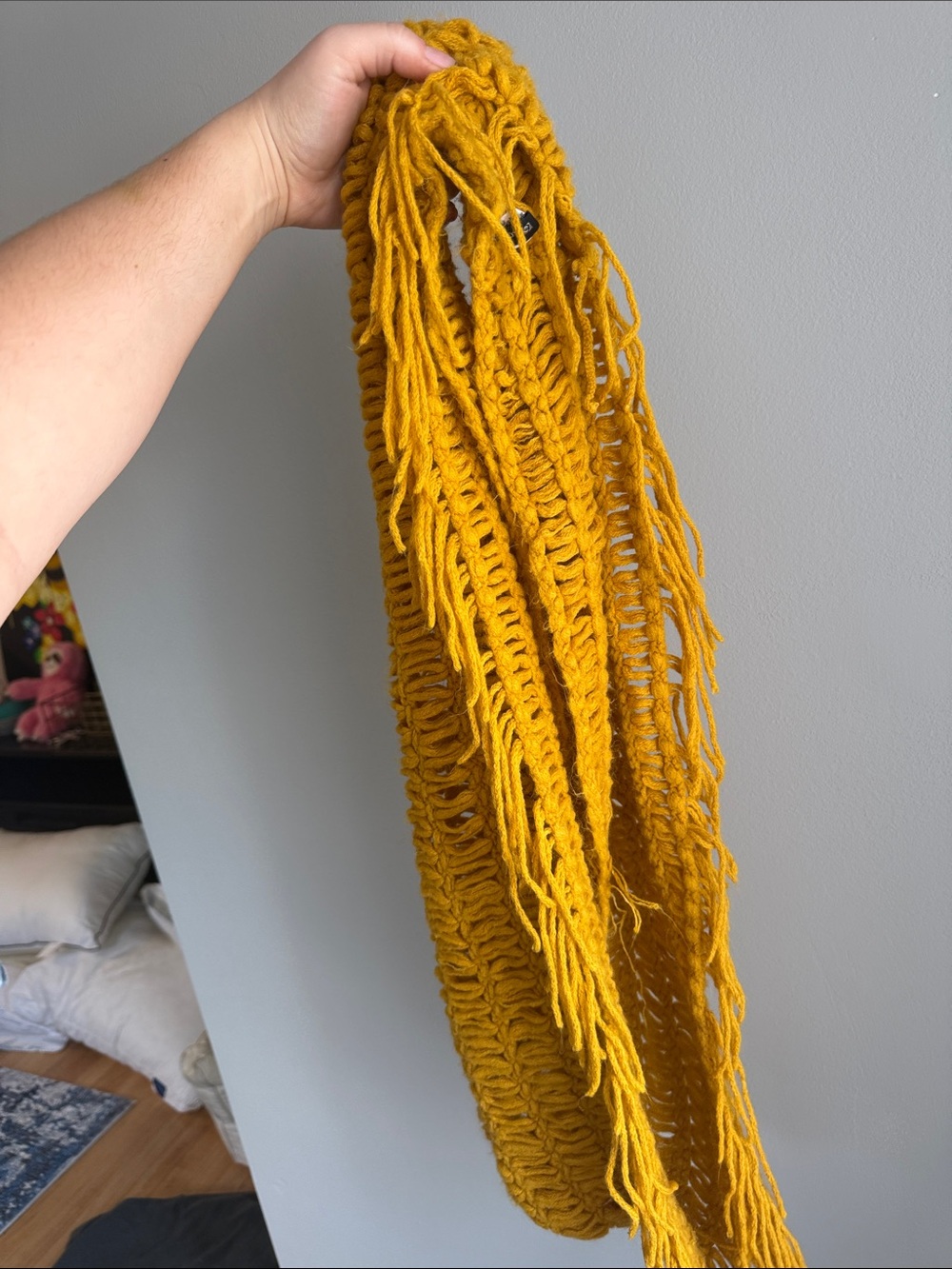 Yellow Infinity Scarf - Picture 3 of 3